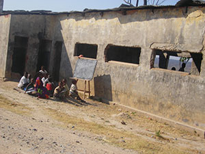 Sala de aula em Chindumba
