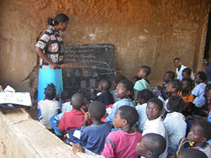 Sala de aula em Chindumba